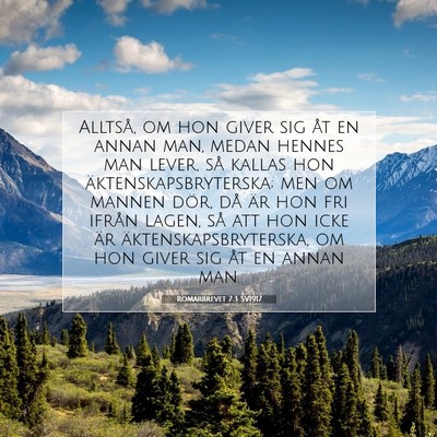 Romarbrevet 7:3 Bibelvers Förklarad