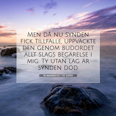 Romarbrevet 7:8 Bibelvers Förklarad