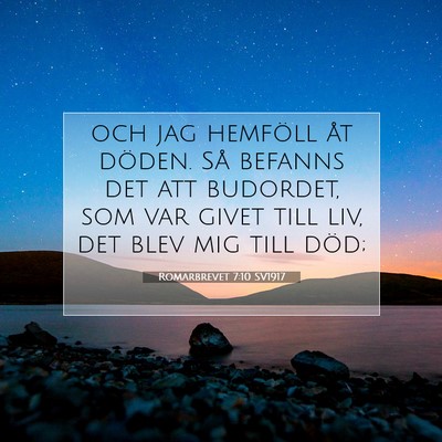 Romarbrevet 7:10 Bibelvers Förklarad