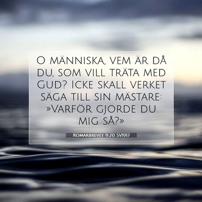 Romarbrevet 9:20 SV1917 Bild av bibelvers