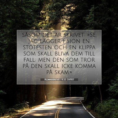 Romarbrevet 9:33 SV1917 Bild av bibelvers