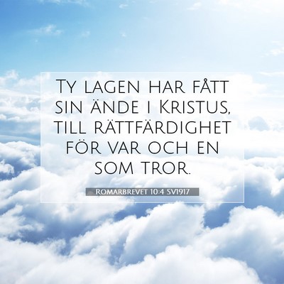 Romarbrevet 10:4 Bibelvers Förklarad