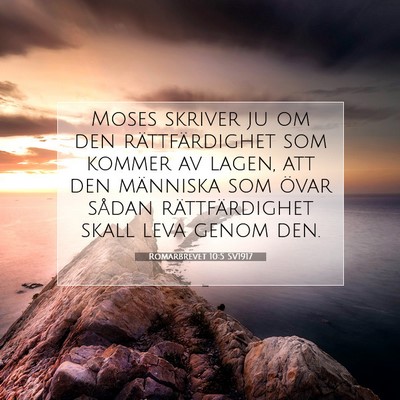 Romarbrevet 10:5 Bibelvers Förklarad