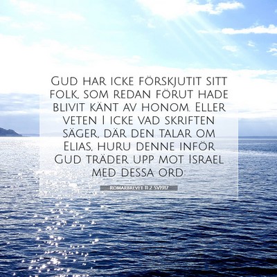 Romarbrevet 11:2 SV1917 Bild av bibelvers