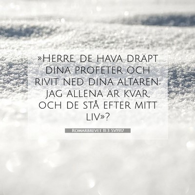 Romarbrevet 11:3 Bibelvers Förklarad
