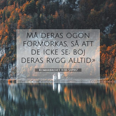Romarbrevet 11:10 SV1917 Bild av bibelvers