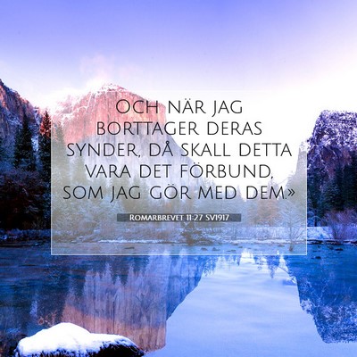 Romarbrevet 11:27 SV1917 Bild av bibelvers