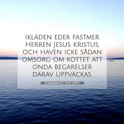 Romarbrevet 13:14 SV1917 Bild av bibelvers