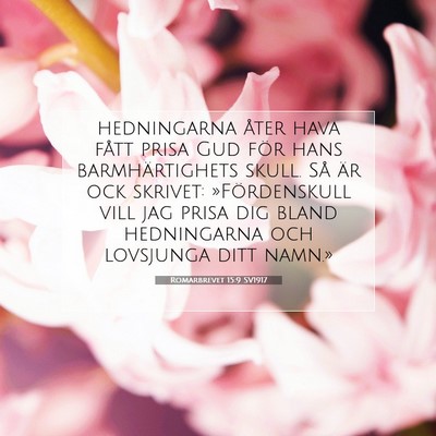 Romarbrevet 15:9 SV1917 Bild av bibelvers