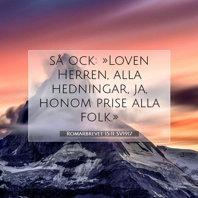 Romarbrevet 15:11 SV1917 Bild av bibelvers