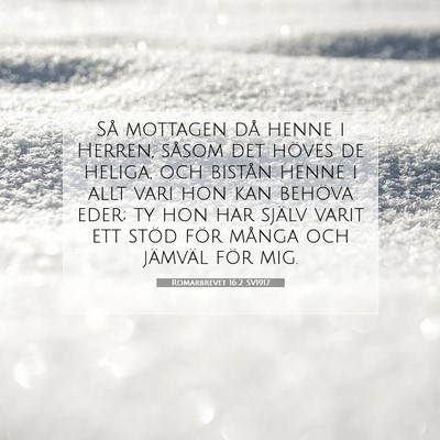 Romarbrevet 16:2 Bibelvers Förklarad