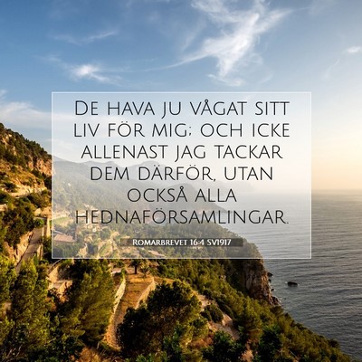 Romarbrevet 16:4 Bibelvers Förklarad