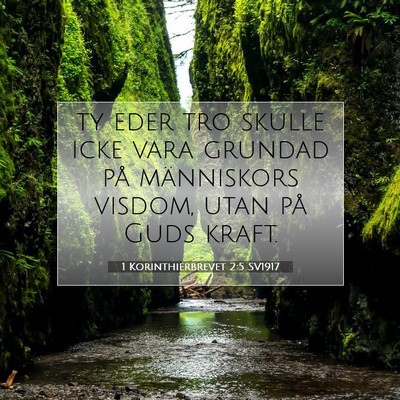1 Korinthierbrevet 2:5 Bibelvers Förklarad
