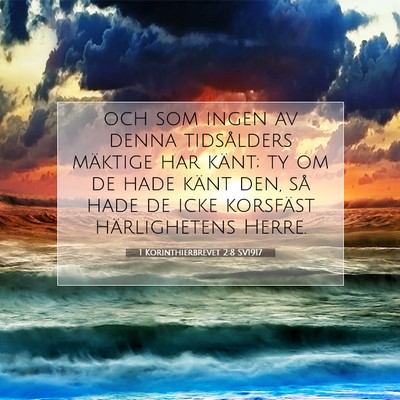1 Korinthierbrevet 2:8 Bibelvers Förklarad