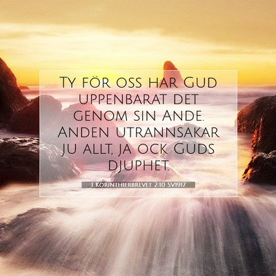 1 Korinthierbrevet 2:10 Bibelvers Förklarad