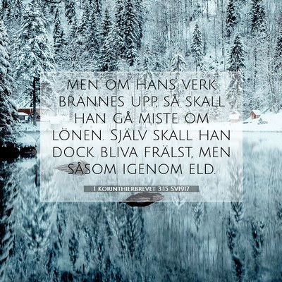 1 Korinthierbrevet 3:15 Bibelvers Förklarad