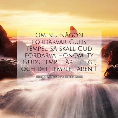 1 Korinthierbrevet 3:17 Bibelvers Förklarad