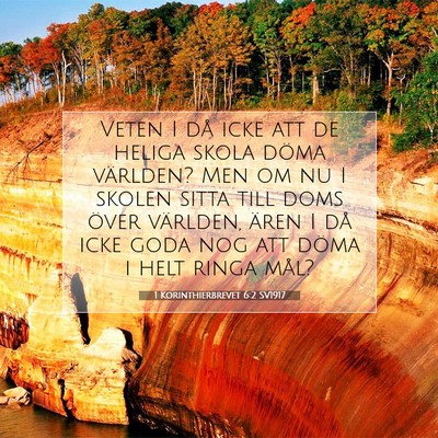 1 Korinthierbrevet 6:2 Bibelvers Förklarad