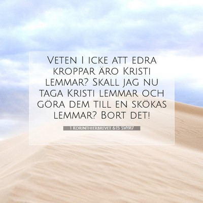 1 Korinthierbrevet 6:15 Bibelvers Förklarad