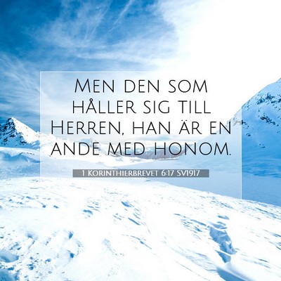 1 Korinthierbrevet 6:17 Bibelvers Förklarad