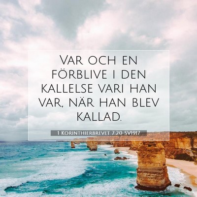 1 Korinthierbrevet 7:20 Bibelvers Förklarad