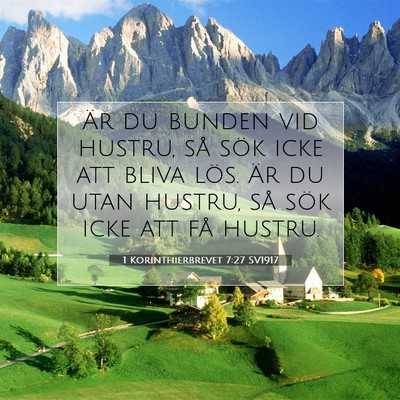 1 Korinthierbrevet 7:27 Bibelvers Förklarad