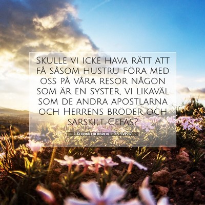 1 Korinthierbrevet 9:5 SV1917 Bild av bibelvers