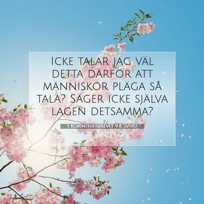 1 Korinthierbrevet 9:8 SV1917 Bild av bibelvers