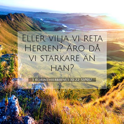 1 Korinthierbrevet 10:22 Bibelvers Förklarad