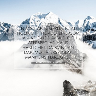 1 Korinthierbrevet 11:7 Bibelvers Förklarad