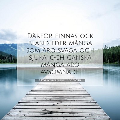 1 Korinthierbrevet 11:30 Bibelvers Förklarad