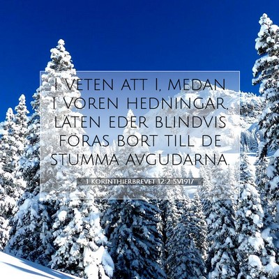 1 Korinthierbrevet 12:2 Bibelvers Förklarad