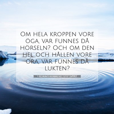 1 Korinthierbrevet 12:17 Bibelvers Förklarad