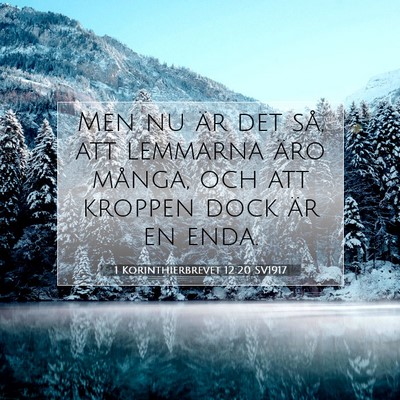 1 Korinthierbrevet 12:20 Bibelvers Förklarad