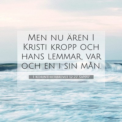 1 Korinthierbrevet 12:27 Bibelvers Förklarad