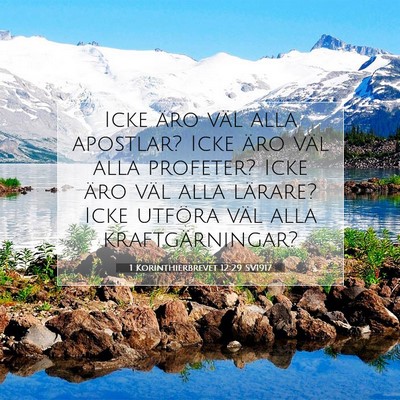 1 Korinthierbrevet 12:29 SV1917 Bild av bibelvers