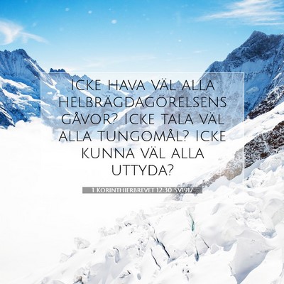 1 Korinthierbrevet 12:30 Bibelvers Förklarad