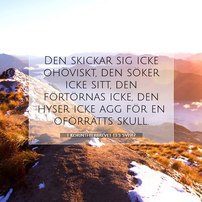 1 Korinthierbrevet 13:5 Bibelvers Förklarad