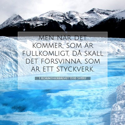 1 Korinthierbrevet 13:10 Bibelvers Förklarad