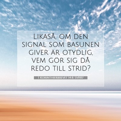 1 Korinthierbrevet 14:8 Bibelvers Förklarad