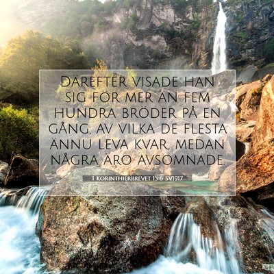1 Korinthierbrevet 15:6 Bibelvers Förklarad