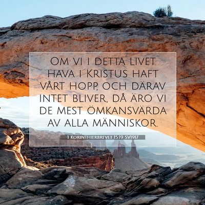 1 Korinthierbrevet 15:19 Bibelvers Förklarad