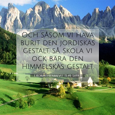 1 Korinthierbrevet 15:49 SV1917 Bild av bibelvers
