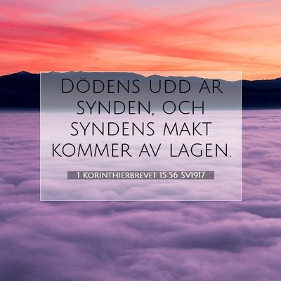 1 Korinthierbrevet 15:56 Bibelvers Förklarad