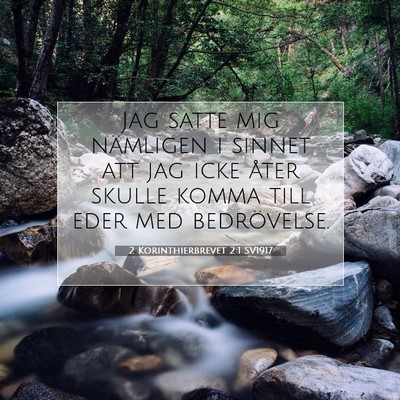 2 Korinthierbrevet 2:1 Bibelvers Förklarad