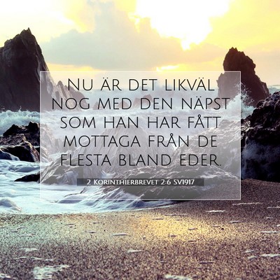 2 Korinthierbrevet 2:6 Bibelvers Förklarad