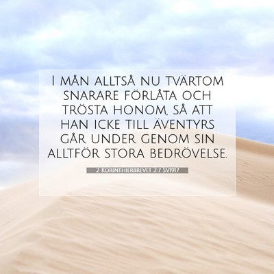 2 Korinthierbrevet 2:7 Bibelvers Förklarad