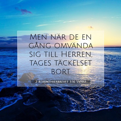 2 Korinthierbrevet 3:16 Bibelvers Förklarad
