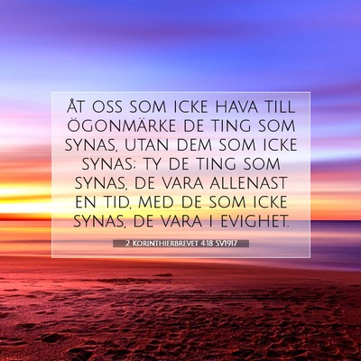 2 Korinthierbrevet 4:18 Bibelvers Förklarad