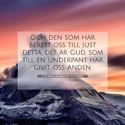 2 Korinthierbrevet 5:5 SV1917 Bild av bibelvers